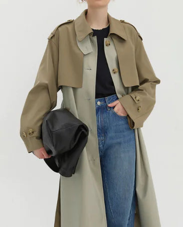 Contrast Stitching Lapel Jacket for Unique Style