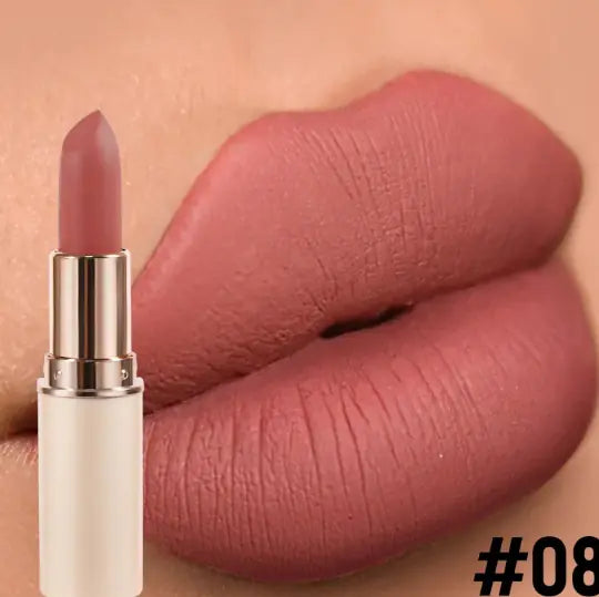 Matte Lipstick – Half Cylinder Long-Lasting Velvet Lip Color