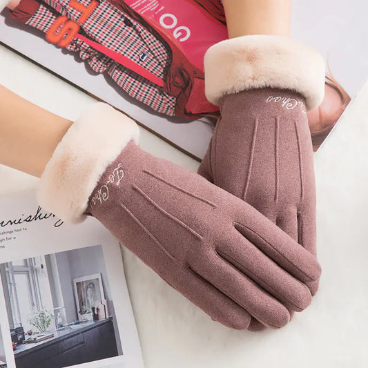 K1N908 Women's Winter Touchscreen Thermal Gloves