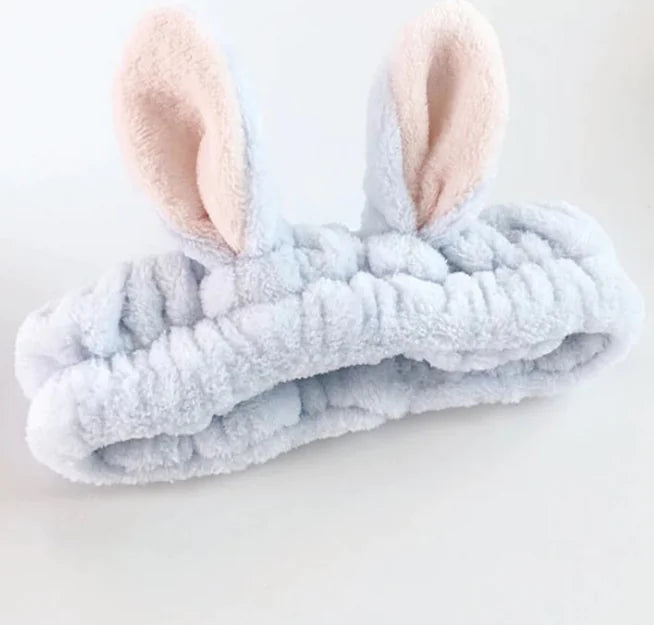 Rabbit Ear Headband for Makeup and Face Masks