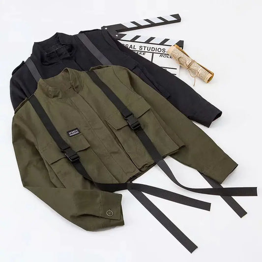 Stylish Loose Crop Utility Jacket for Women | Trendy Casual Outerwear for All Seasons