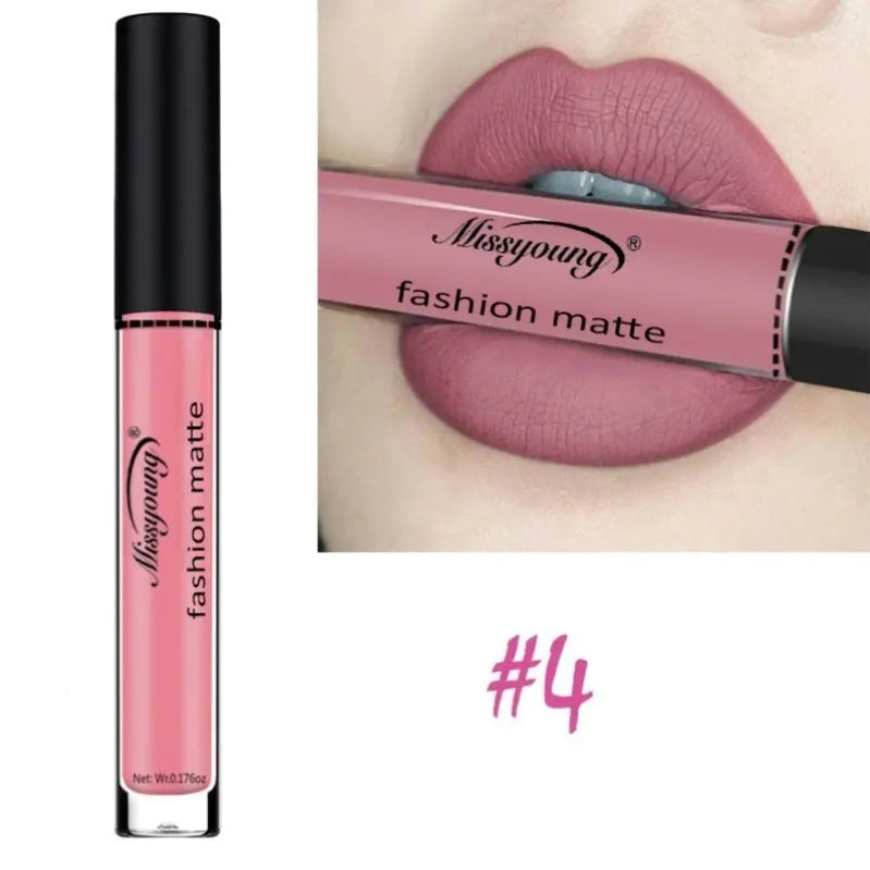 Non-Stick Matte Liquid Lipstick Lip Gloss Makeup