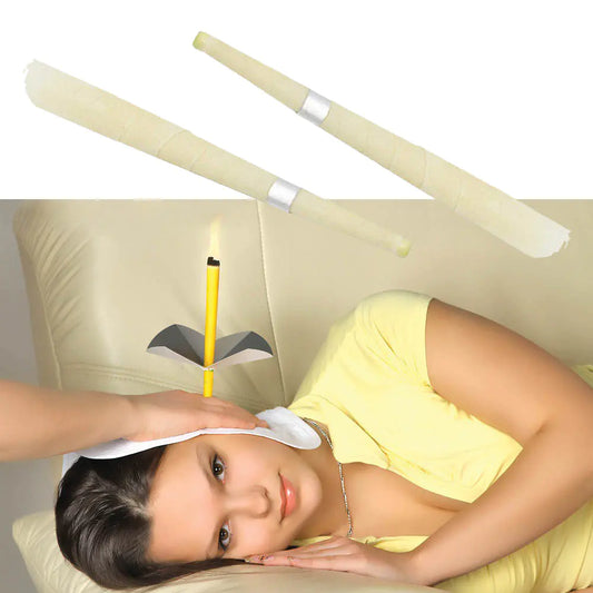 Ear Wax Removal Candle Kit – Includes Safety Tray & Cotton Swabs for Natural Ear Cleaning