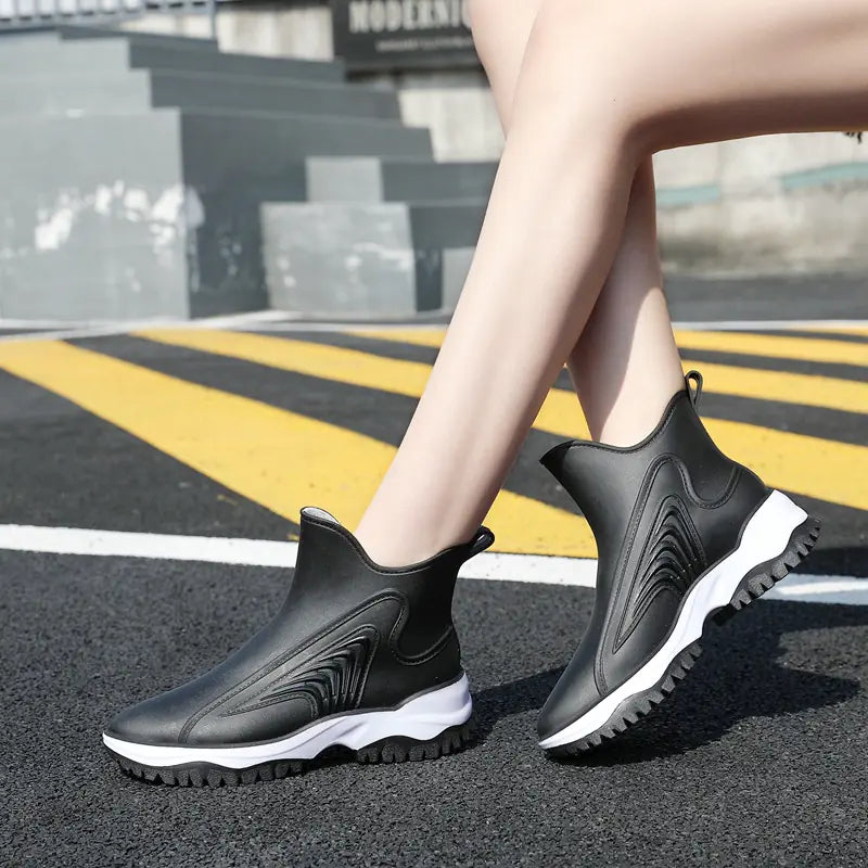 Women’s Thickened Non-Slip Rain Boot Covers – Waterproof Shoe Protectors