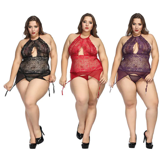 Lace Bodysuit for Plus Size Intimate Apparel