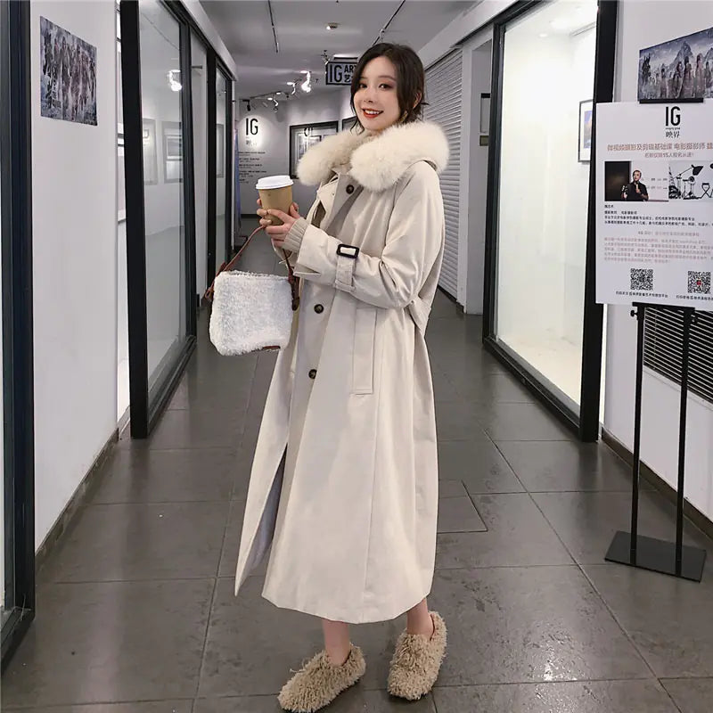 Padded Tooling Jacket with Waist Belt for Women
