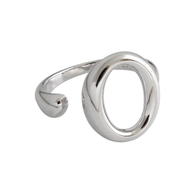 Oval Ring - Versatile Silver Band Ring