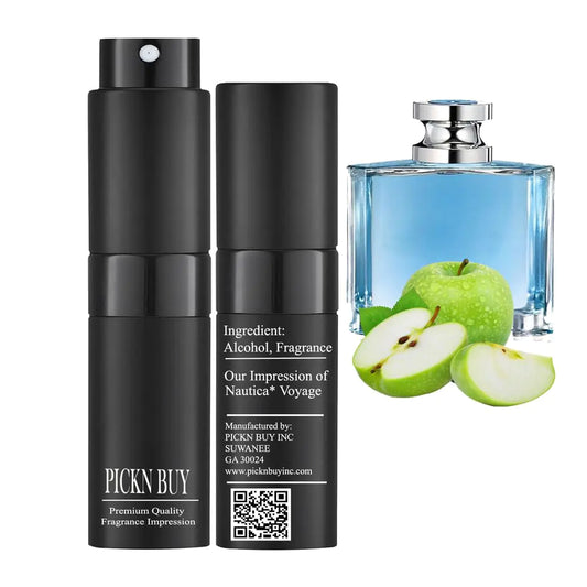 PICKN BUY Luxury Perfume for Women 0.34 Fl oz Scent Compatible to Voyage Perfume Made in USA Long-Lasting Spray Comes in Refilable Bottle