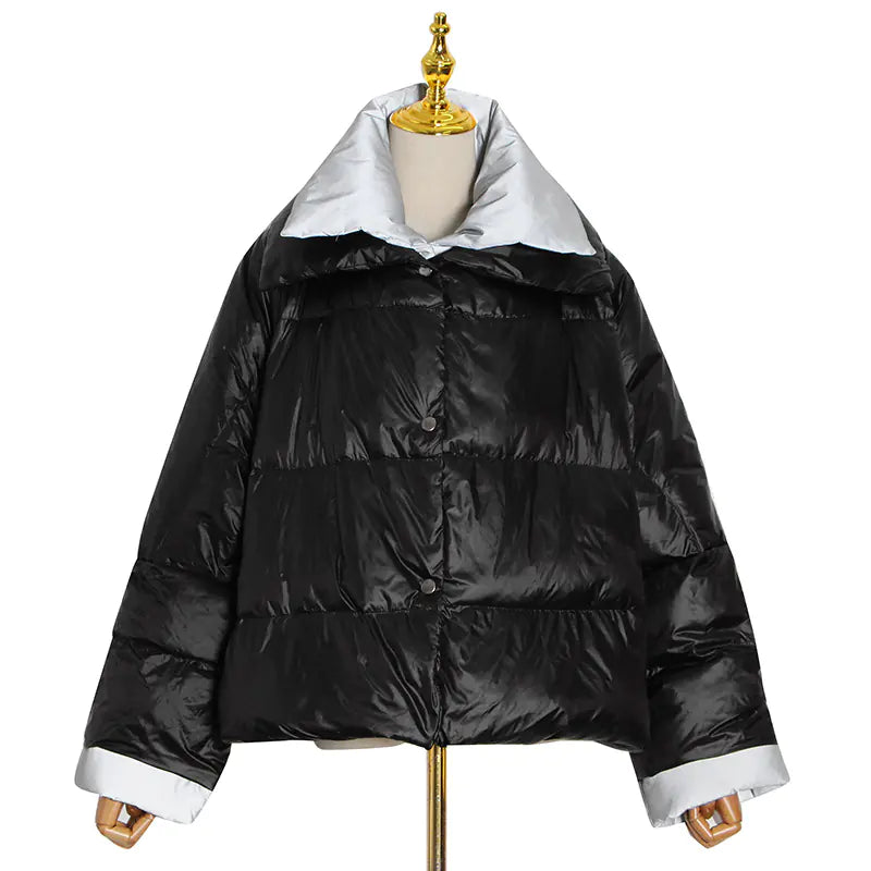 Plus Size Casual Short Down Jacket for Women