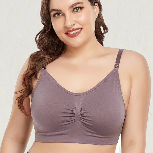 Adjustable Seamless Breastfeeding Bras for Plus Size