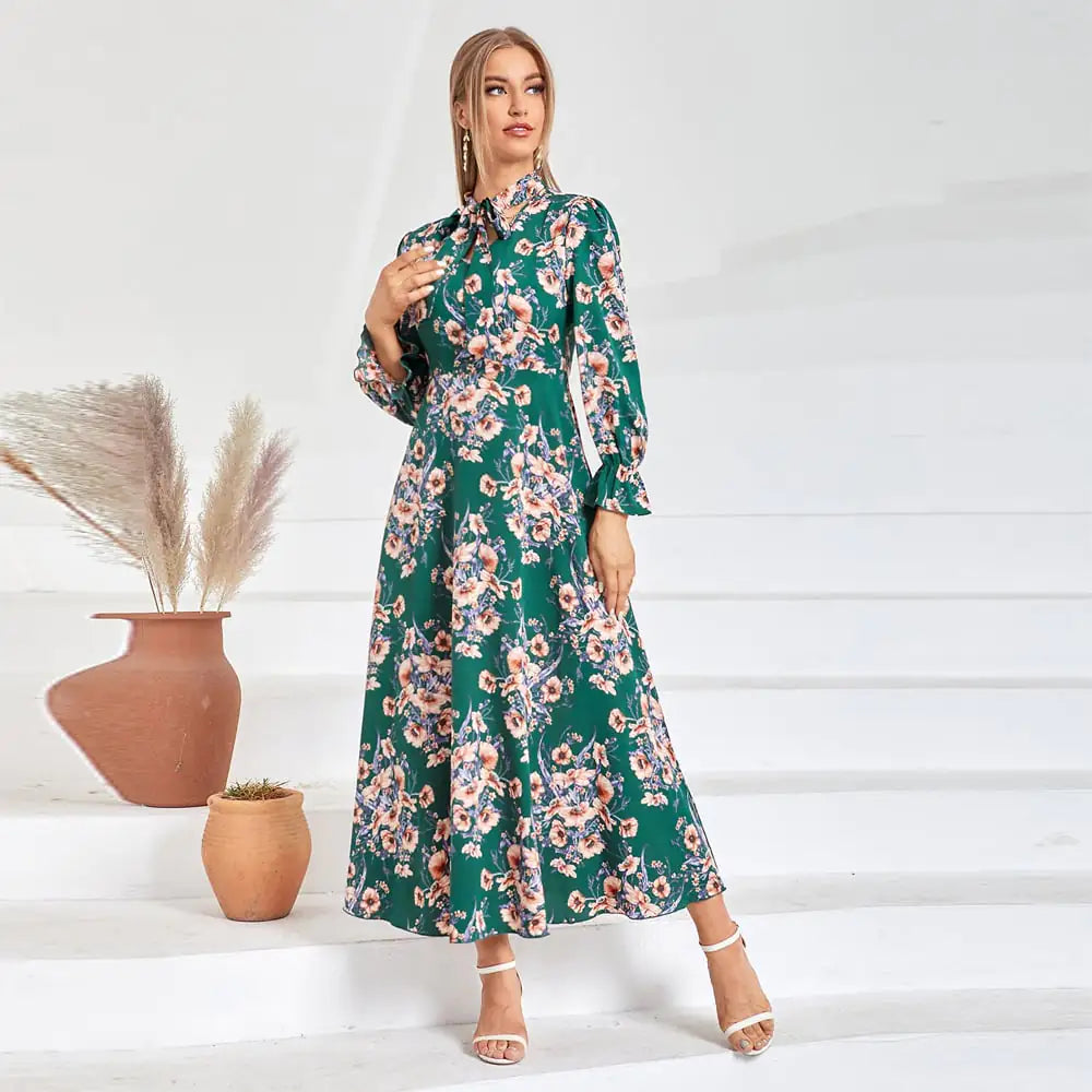 Elegant High Waist Dress for Women - Fashionable Casual