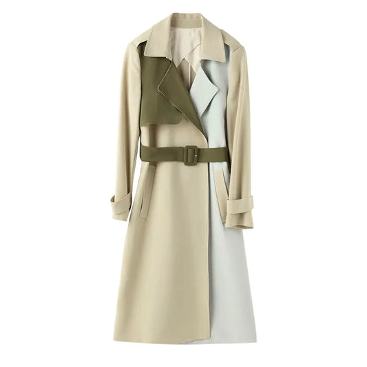 Contrast Stitching Lapel Jacket for Unique Style