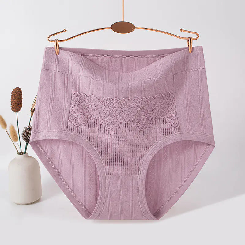 High-Waisted Cotton Underwear for Plus Size Women