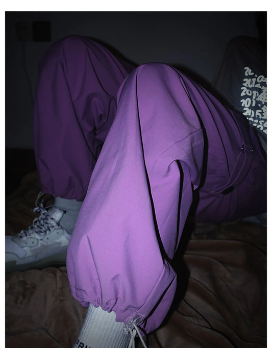 High-Waisted Loose Fit Jogger Pants for Women
