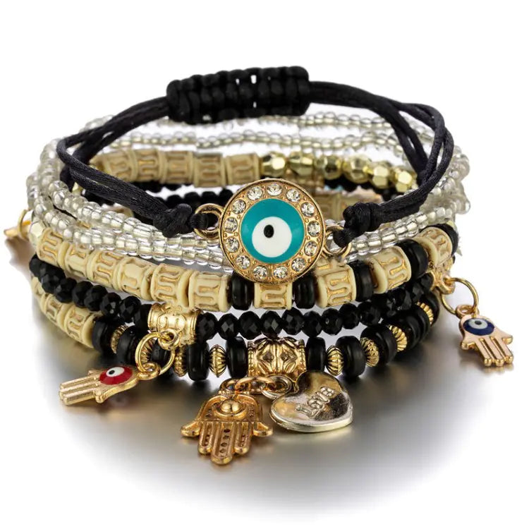 Bohemian Style Handmade Beaded Multi-layer Bracelet