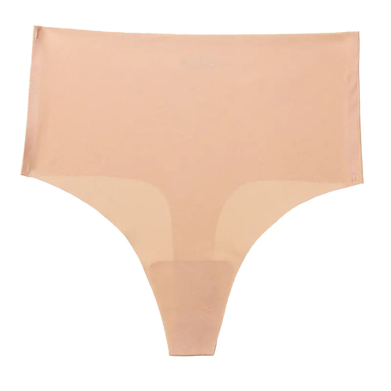 Seamless Ice Silk T-Back Yoga Underwear for Women