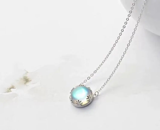 Aurora Forest Silver Necklace for Women