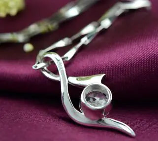 Sterling Silver Necklace for Women with Pendant