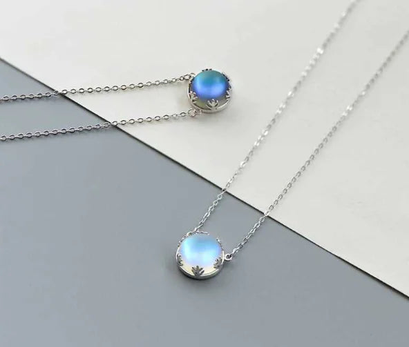 Aurora Forest Silver Necklace for Women