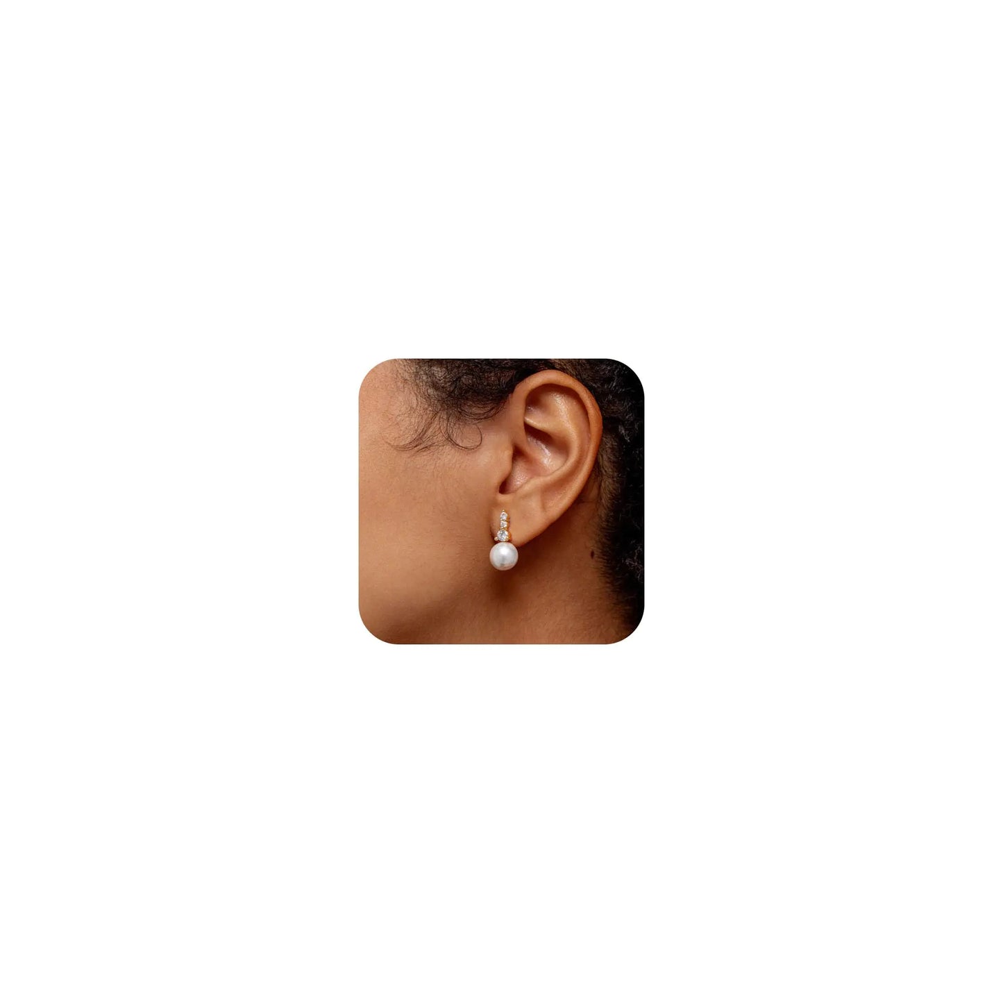 Pearl Earrings for Women Trendy14k Gold Plated CZ Earrings Dainty Gold Pearl Drop Earrings Wedding Earrings for Brides Cute Pearl Stud Earrings Simple Gold Jewelry for Women Fashion Bride Gifts