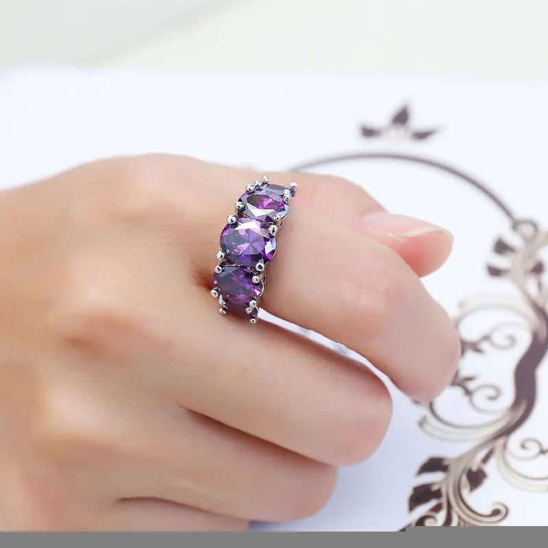 Zircon Ring, Fashion Jewelry, European Style Ring