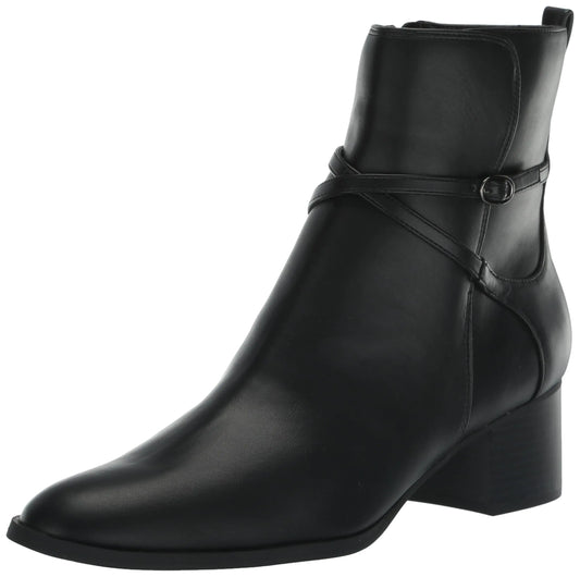 Anne Klein Women’s Maurice Fashion Boot – Black Dress Ankle Boot