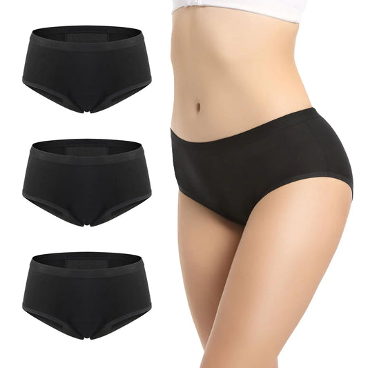 Period Underwear for Women Period Panties High Absorbency Leakproof Underwear for Menstrual Postpartum Panties Breathable Period Underwear 3 Pack XL
