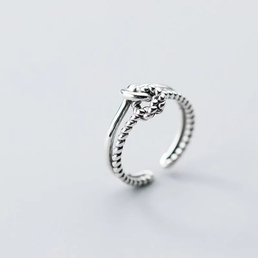 Twisted Lace Ring, Knot Style Vintage Ring
