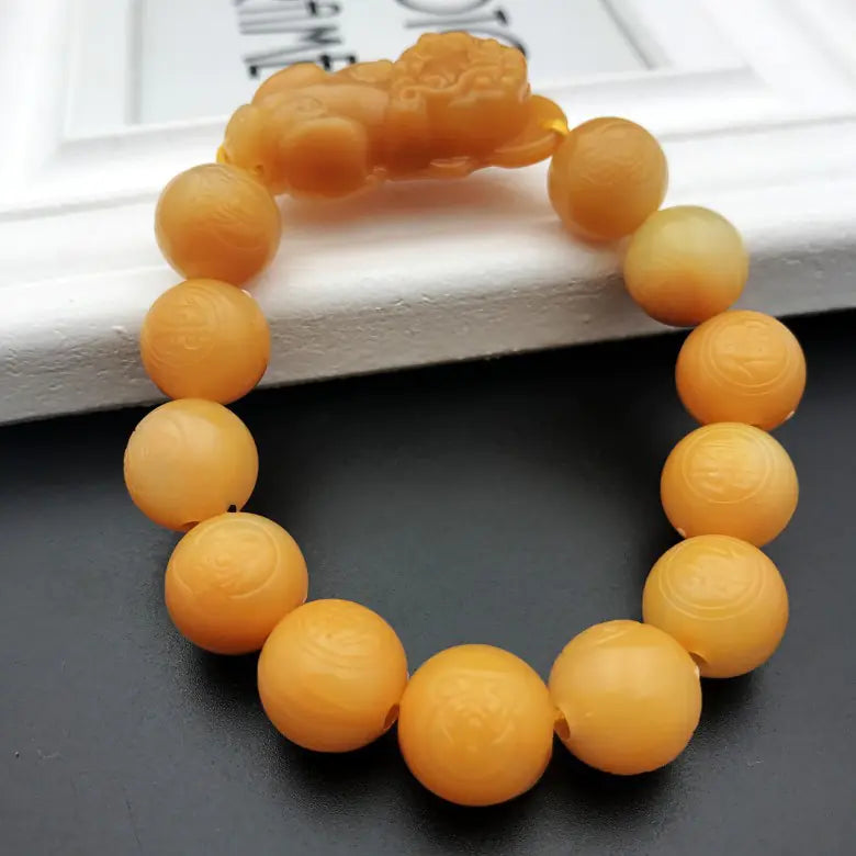 Money Drawing Pi Xiu Acrylic Beads Bracelet