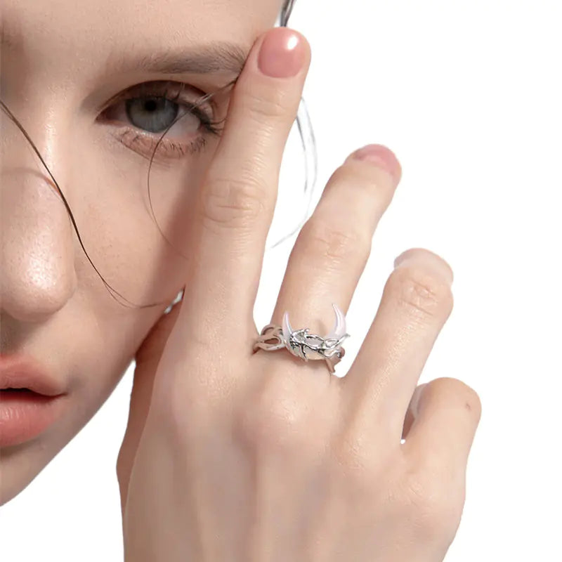 Moon Ring Tide Cool Spicy Girl's Finger Ring