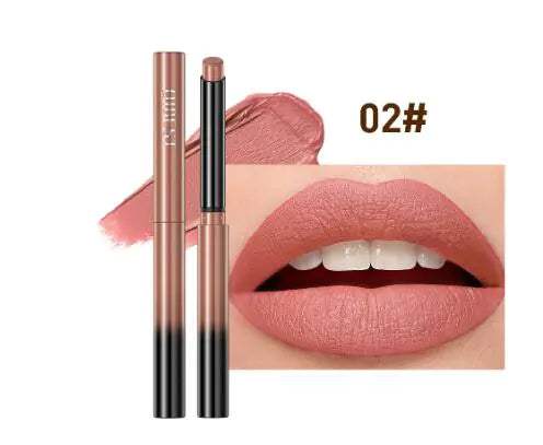 Long-Lasting Matte Lipstick & Waterproof Eyeliner (One)