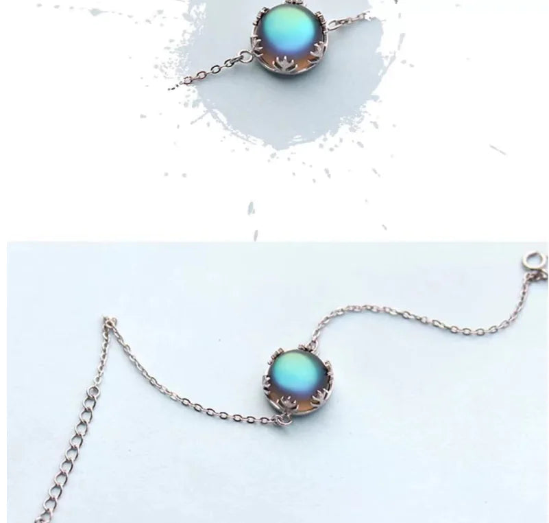 Aurora Forest Silver Necklace for Women