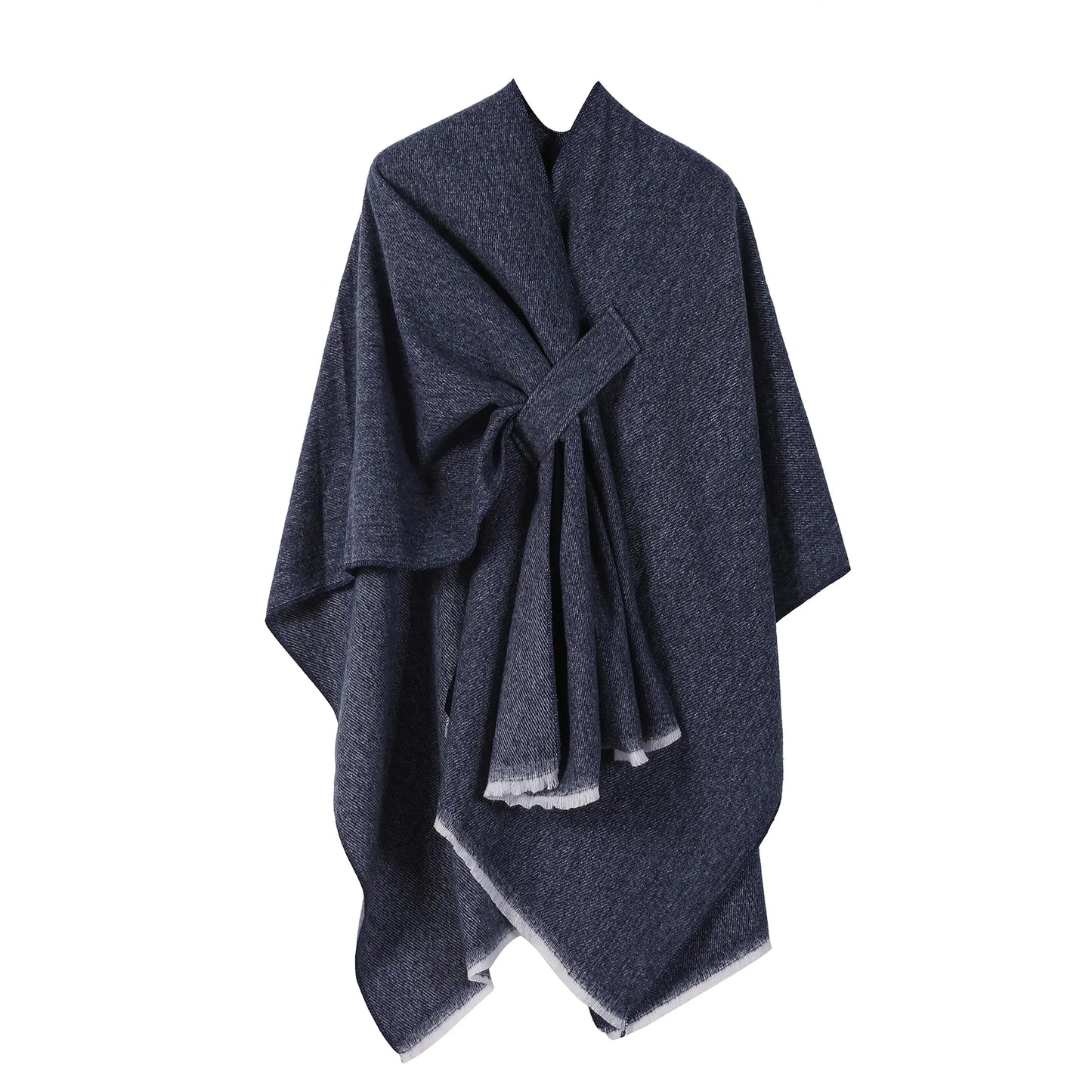 Solid Color Fashion Faux Cashmere Shawl for Women