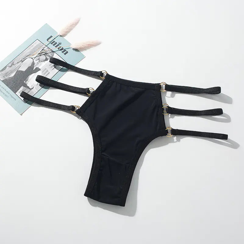 Low Waist Lace-Trimmed Women's Thong Underwear 6003