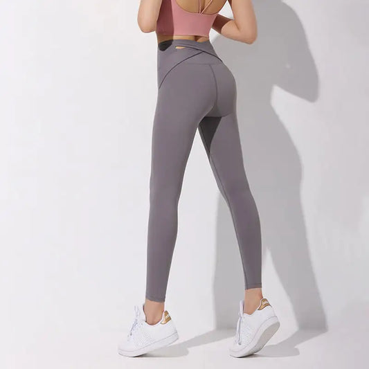 High Waist Women's Peach Hip Yoga Sports Tights