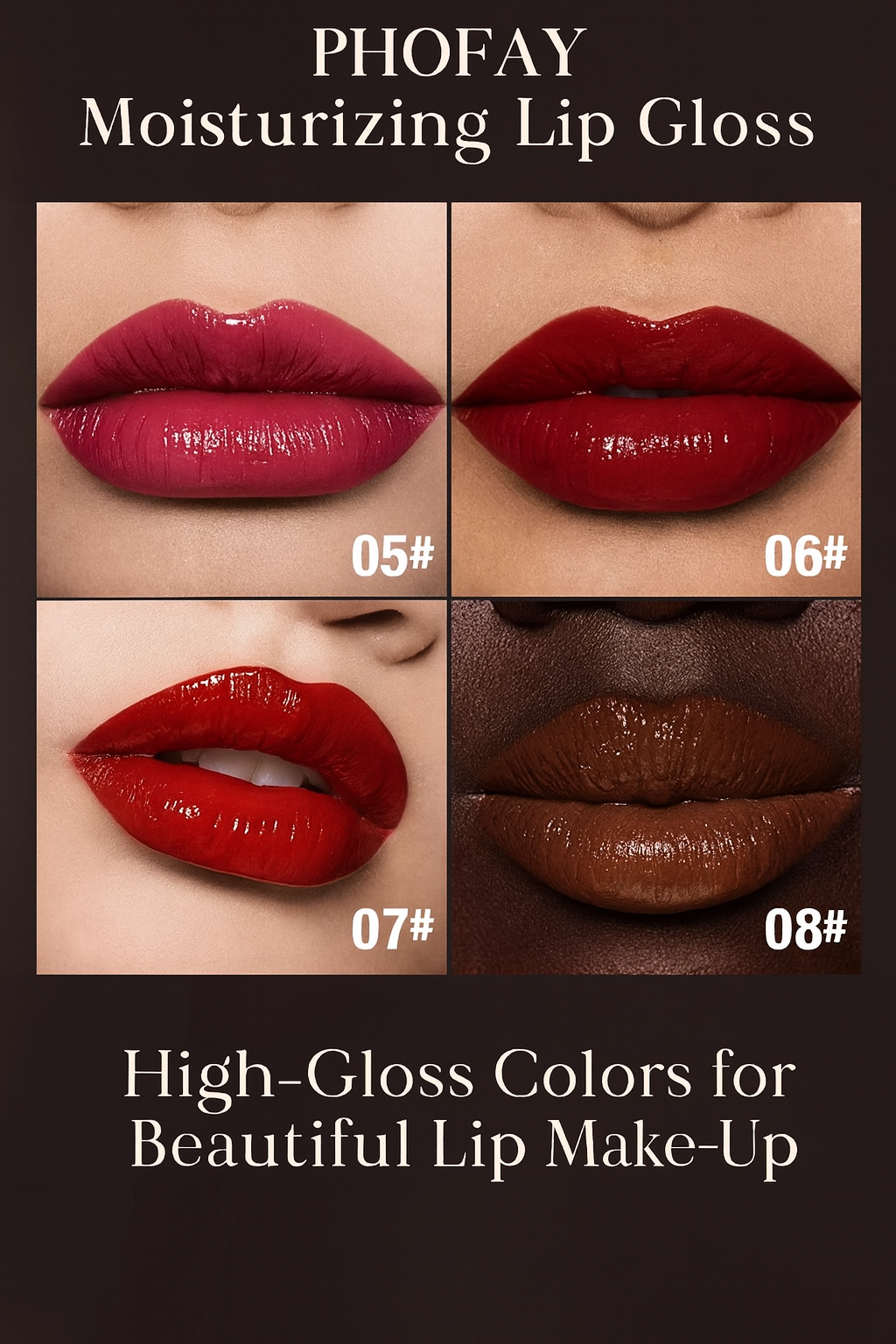 PHOFAY Moisturizing Lipstick – Hydrating, Long-Lasting Color