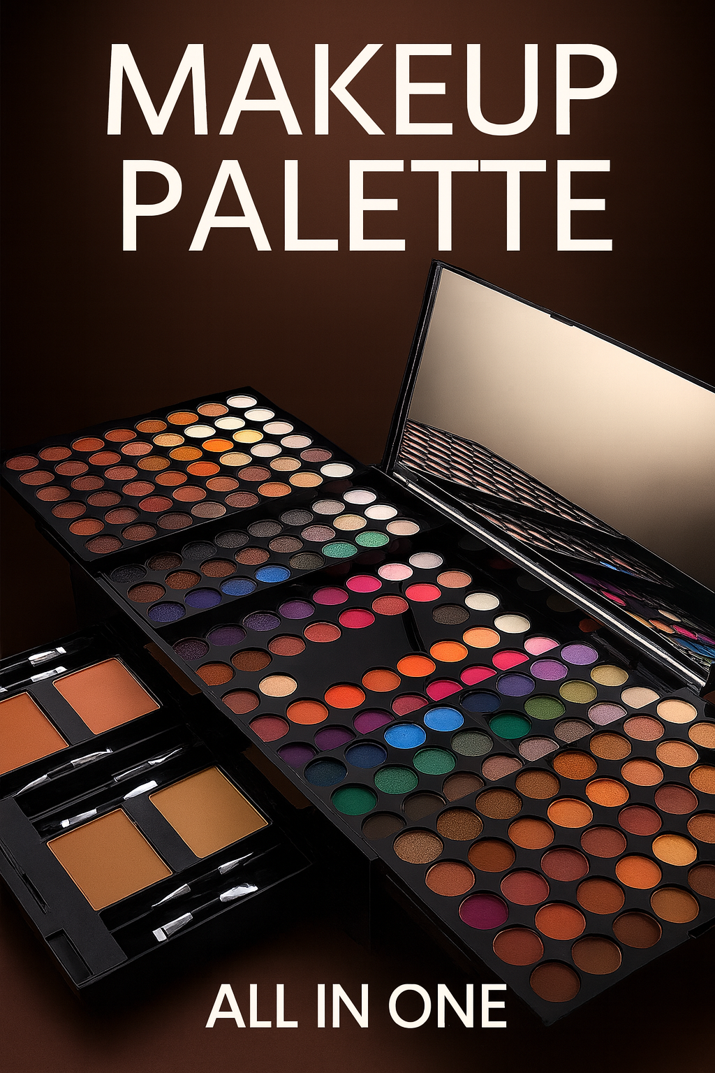 180-Color Piano Eyeshadow & Blush Palette – Professional Makeup Kit