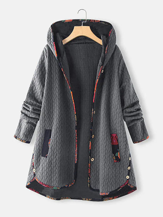 New Autumn Winter Hooded Cotton Jacket for Women