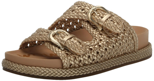 Sam Edelman Reid Slide Sandal Gold Quartz 5.5 Medium