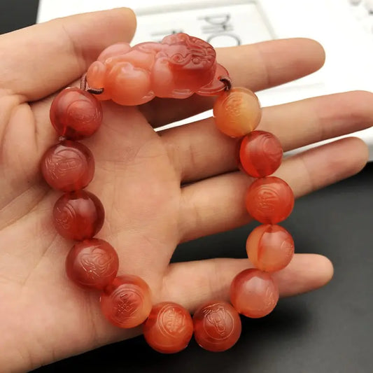 Money Drawing Pi Xiu Acrylic Beads Bracelet