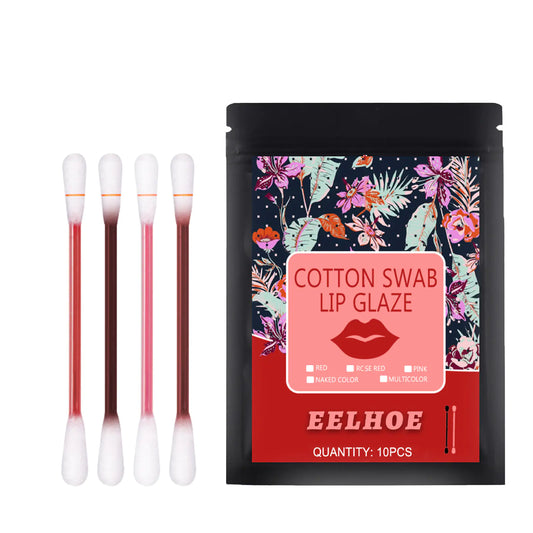 Portable Moisturizing Non-Stick Lipstick with Swab