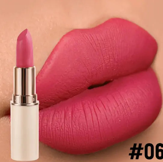 Matte Lipstick – Half Cylinder Long-Lasting Velvet Lip Color