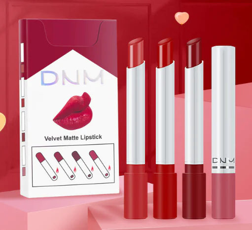 Long-Lasting Cigarette Tube Lipstick Set – Matte Waterproof Lip Color