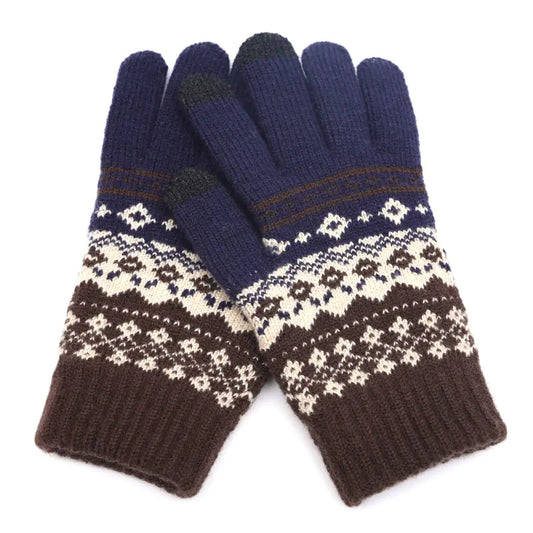 Winter Knitted Touchscreen Gloves for Couples - Wholesale