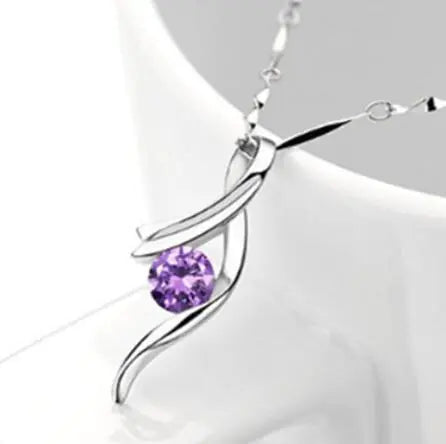Sterling Silver Necklace for Women with Pendant