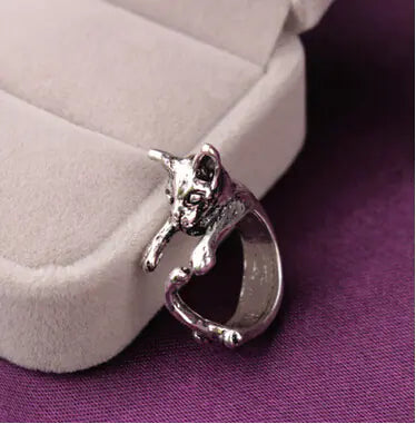 Custom Cat Tail Ring - Cute Animal Open Ring