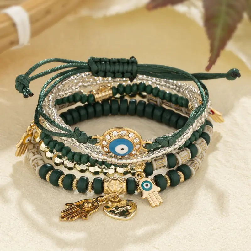Bohemian Style Handmade Beaded Multi-layer Bracelet