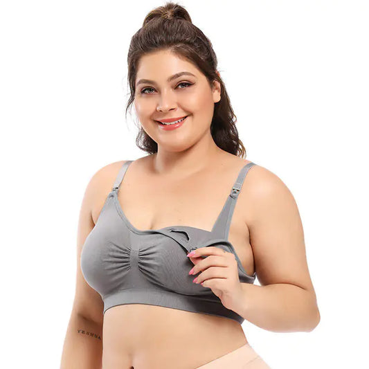 Adjustable Seamless Breastfeeding Bras for Plus Size