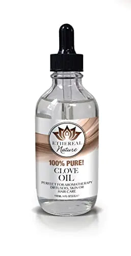 Ethereal Nature 100% Pure! Clove Oil – Perfect For Aromatherapy Diffusers Skin and Hair Care – Beauty DIY – 4 FL OZ