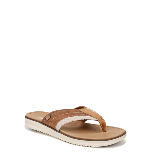 Dr. Scholls Shoes Mens Sync In Thong Sandal Tan 10 M